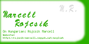 marcell rojcsik business card